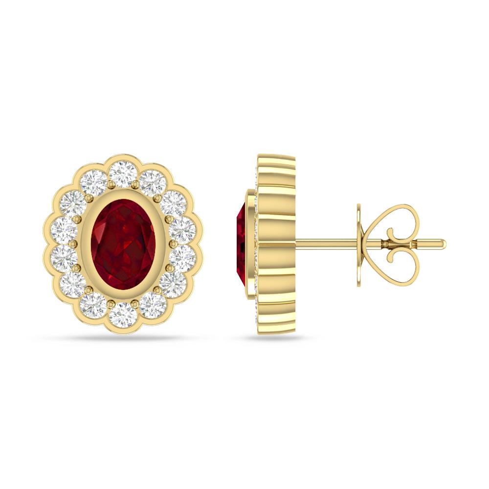Yellow Gold - Garnet